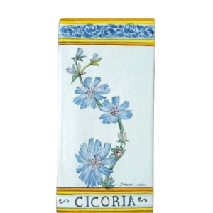 Mattonella in ceramica "Botanica" Cicoria