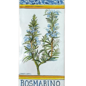 Mattonella in ceramica "Botanica" Rosmarino